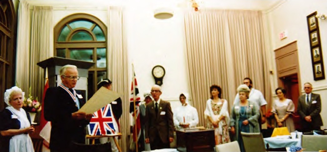 Granting of the Chilliwack Branch Charter (October 1990), presented at the Chilliwack City Hall Museum Granting of the Chilliwack Branch Charter (October 1990), presented at the Chilliwack City Hall Museum