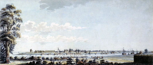 A West View of Sorel, ca 1784